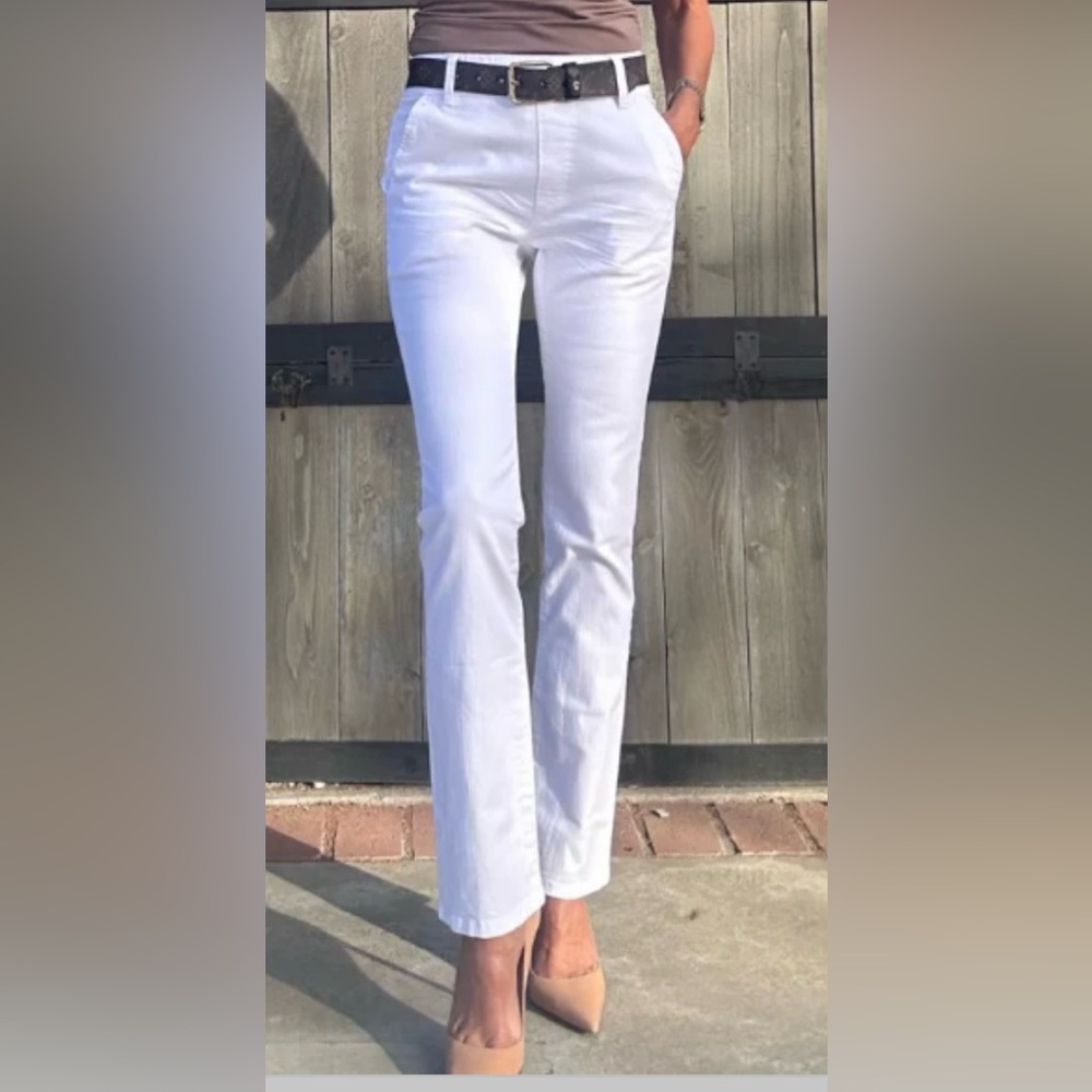 Bevy Flog White Denim Nansi Pants - Size 26